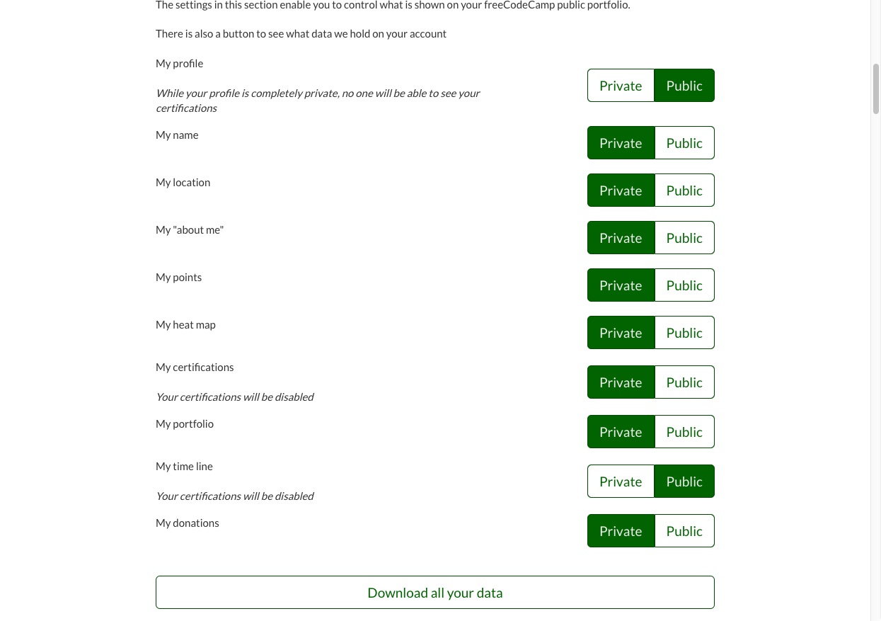 freeCodeCamp signup screenshot 3